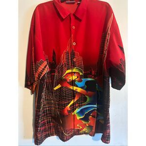 New York City Hunter Original Collection VTG Men's 2XL XXL Graphic All over Prin